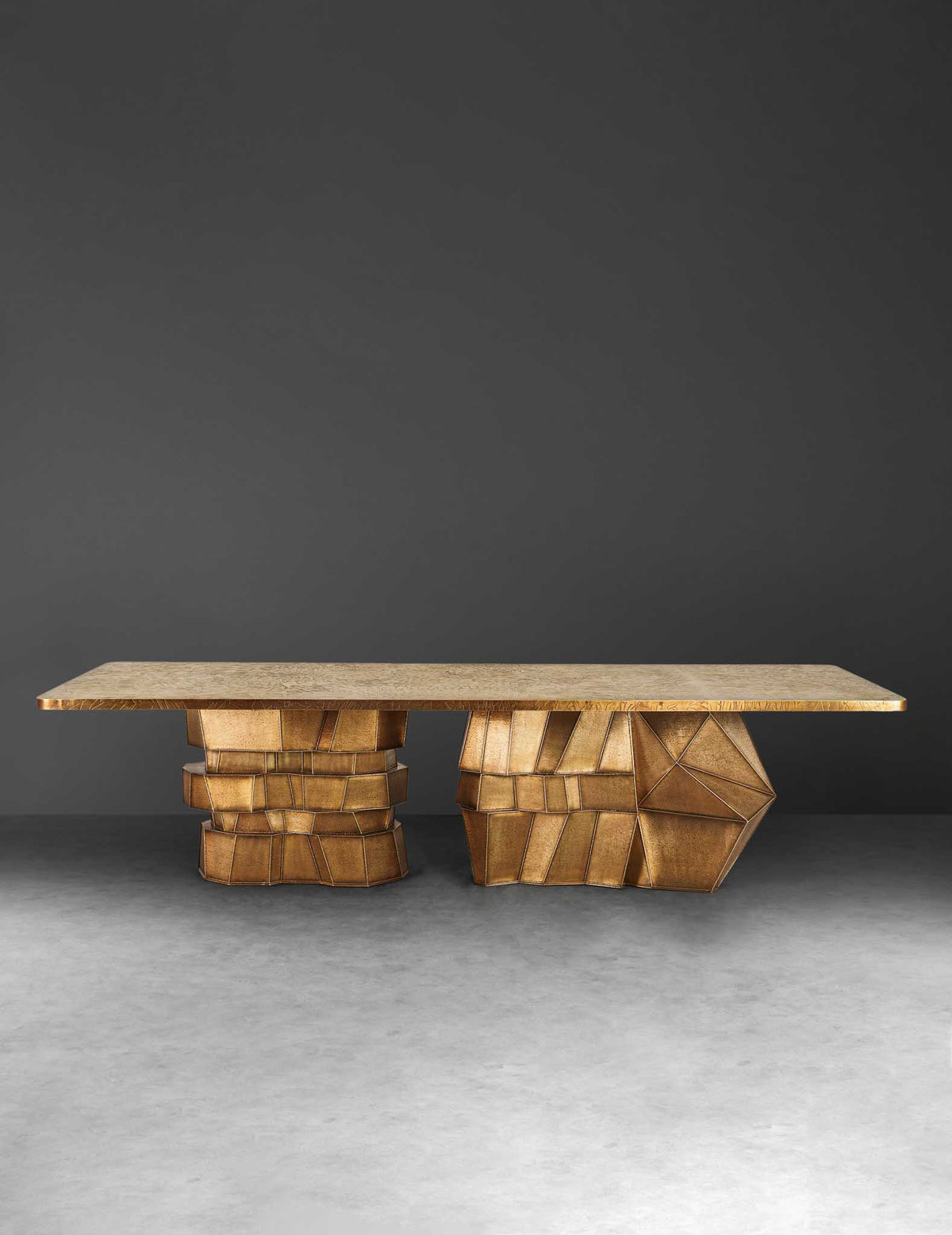 Metallic Graphite Dining Table